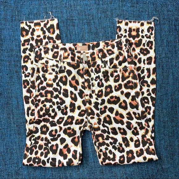 Mother High Waisted Touch Of the Tiger Fray Jeans - Picture 3 of 10